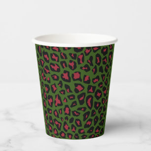 Leopard Seamless Pattern Paper Cups