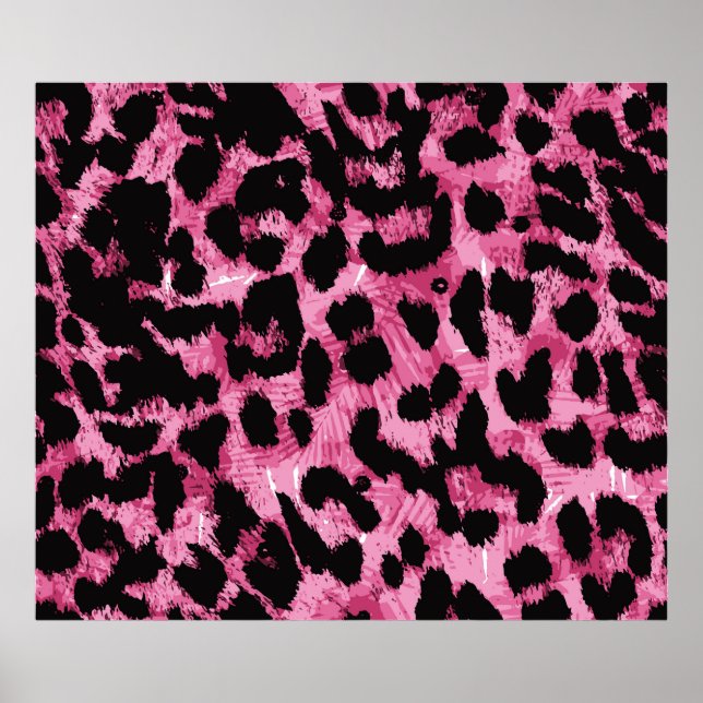 Leopard seamless pattern poster (Front)