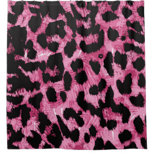 Leopard seamless pattern shower curtain