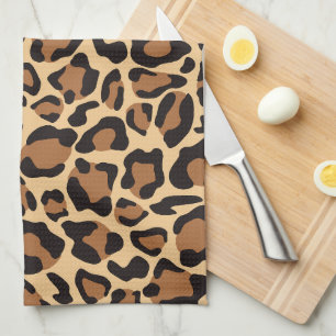 Leopard Seamless Pattern Tea Towel