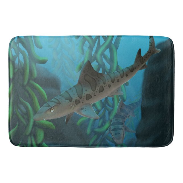 Leopard Shark bath mat (Front)