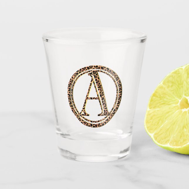 Leopard Shot Glass (Front)