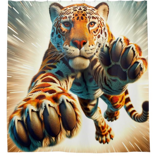 Leopard Shower Curtain (Front)