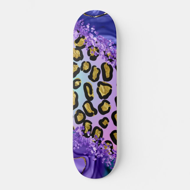 leopard  skateboard (Front)