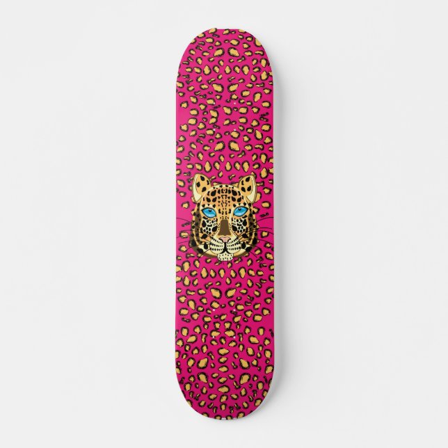 Leopard Skateboard (Front)