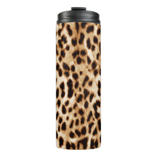 Leopard Skin, Authentic Wildlife Pattern. Thermal Tumbler