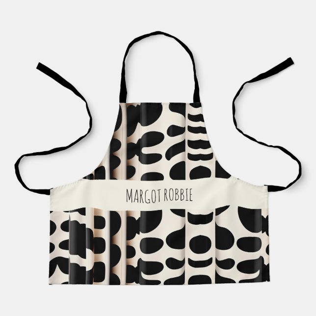 Leopard skin Beige Modern Pattern Apron (Front)