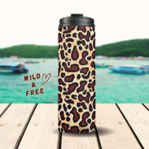 Leopard Skin Brown Cream Pattern -