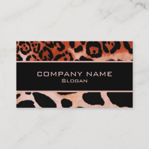 Leopard Skin Business Cards