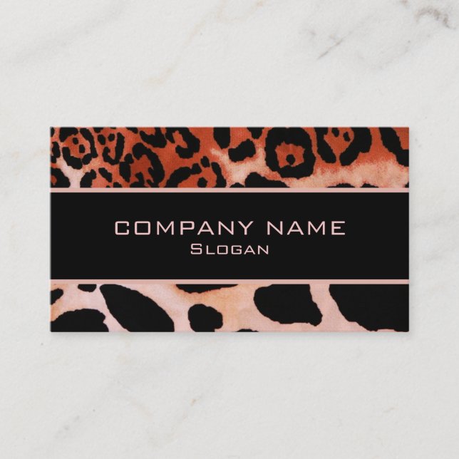 Leopard Skin Business Cards (Front)