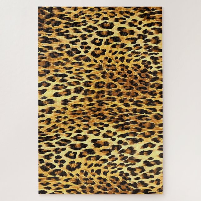 Leopard Skin Camouflage Pattern Jigsaw Puzzle (Vertical)