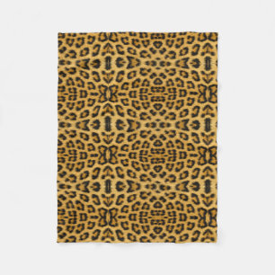 Leopard Skin, Fur, Hair Print Fleece Blanket