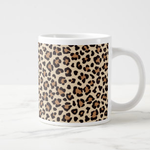 Leopard Skin Fur Pattern Large Coffee Mug
