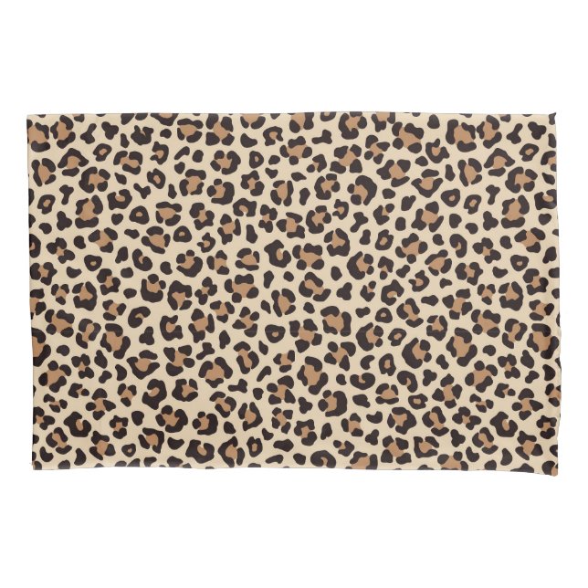 Leopard Skin Fur Pattern Pillowcase (Front-Left)