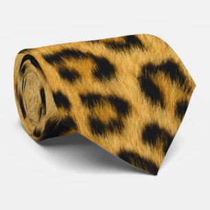 Leopard Skin Hair Print Tie