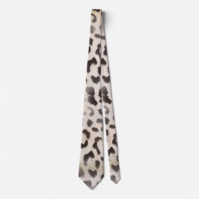 Leopard Skin in Tangerine Ivory Tie (Front)