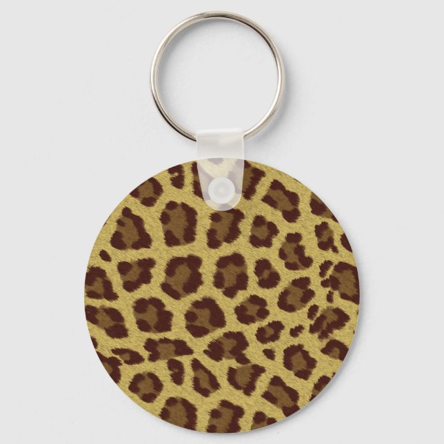 Leopard Skin Key Ring (Front)