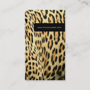 Leopard skin, life animal business cards