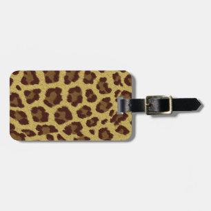 Leopard Skin Luggage Tag