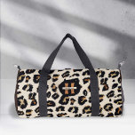 Leopard Skin, Modern Animal Pattern, Monogram Duffle Bag<br><div class="desc">Discover the essence of modernity and personal flair with PixeliaDesigns' Leopard Skin Modern Animal Pattern Monogram Duffel Bag. Designed for women who cherish uniqueness, this duffel bag showcases a contemporary leopard skin motif, seamlessly blending fashion with functionality for dance, travel, exercise, or outdoor adventures. Elevate your style with the personalised...</div>