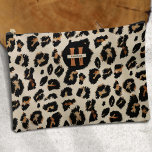 Leopard Skin, Modern Animal Pettern, Monogram Accessory Pouch<br><div class="desc">The Leopard Skin Modern Animal Pattern Monogram Accessory Pouch by PixeliaDesigns epitomises the perfect blend of contemporary style and personal touch. This chic pouch features a modern leopard skin motif pattern, elegantly combined with a personalised monogram and name, making it a unique accessory for every woman. Ideal for use as...</div>