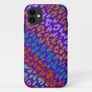 Leopard Skin Multicolor Stripe Pattern 4 iPhone 11 Case