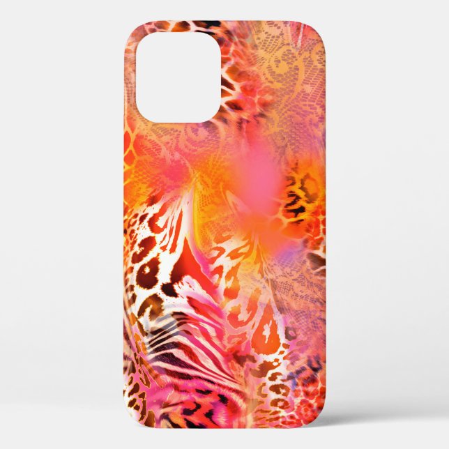 leopard skin pattern fabric leopard,abstract,anima Case-Mate iPhone case (Back)