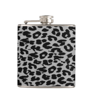 Leopard Skin Pattern Hip Flask