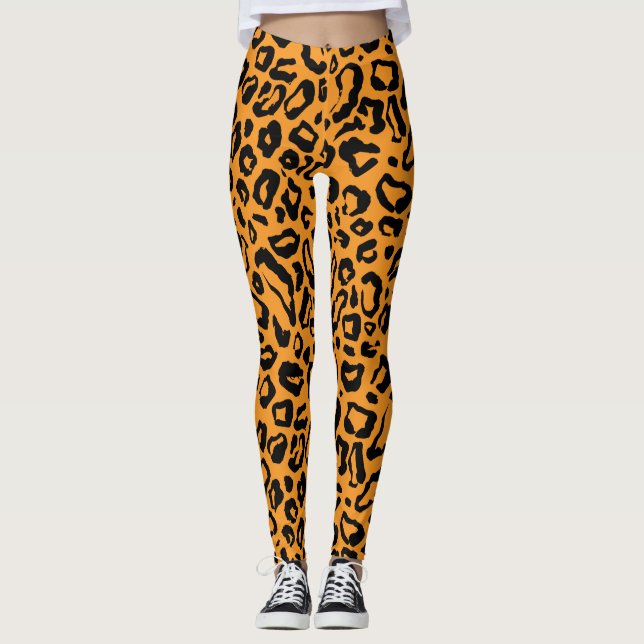 Leopard skin pattern   leggings (Front)