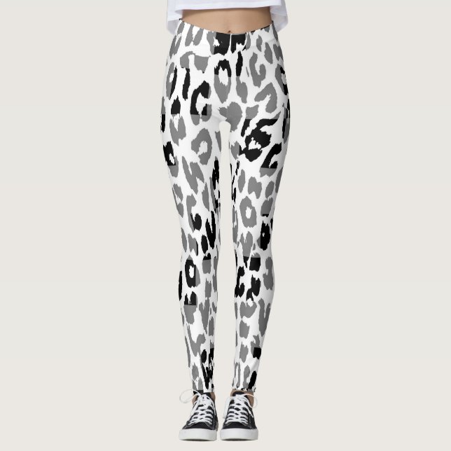 Leopard Skin Pattern Leggings (Front)