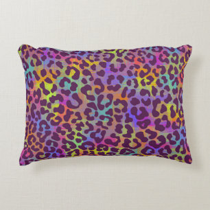 Leopard skin pattern. Repeating seamless animal ba Decorative Cushion