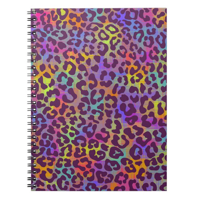 Leopard skin pattern. Repeating seamless animal ba Notebook (Front)