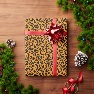 Leopard skin pattern     wrapping paper