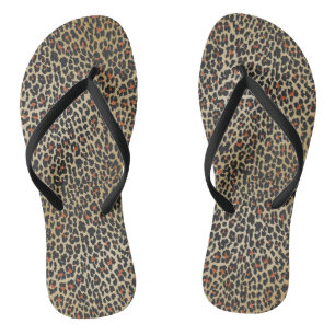 Leopard Skin Print Jandals