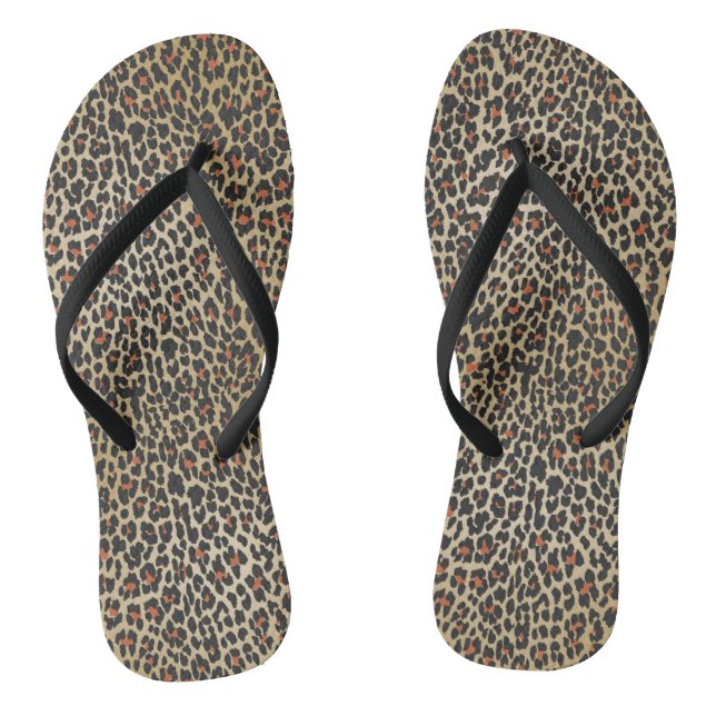 Leopard Skin Print Jandals (Footbed)