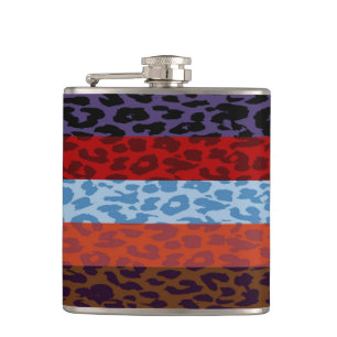 Leopard Skin Retro Pattern 10 Hip Flask