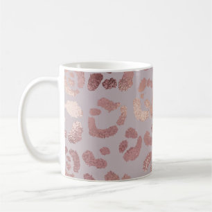 Leopard skin: rose gold elegance. coffee mug