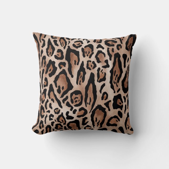 Leopard skin: seamless pattern. cushion (Front)