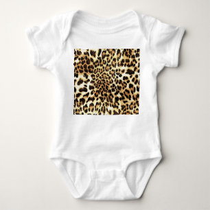 Leopard skin, seamless pattern design. baby bodysuit