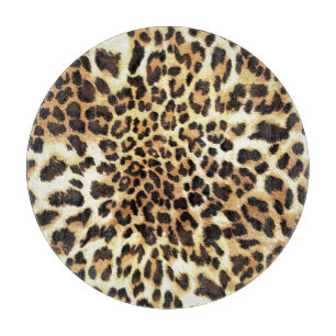 Leopard skin, seamless pattern design. cutting board
