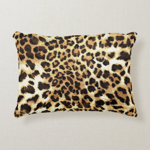 Leopard skin, seamless pattern design. decorative cushion