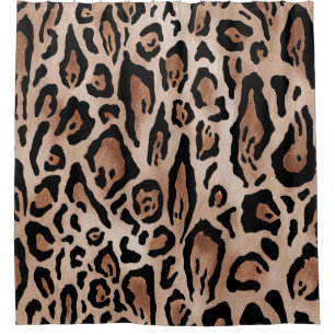 Leopard skin: seamless pattern. shower curtain