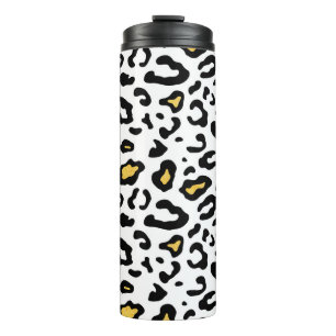 Leopard skin seamless pattern thermal tumbler