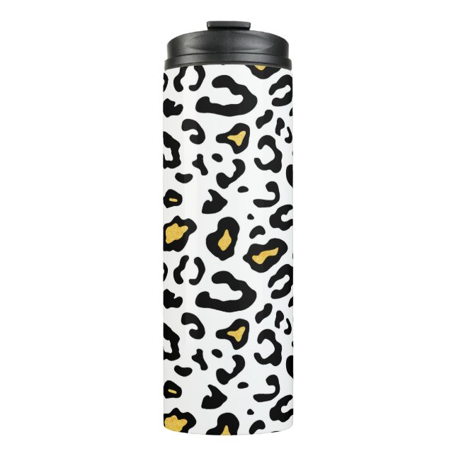 Leopard skin seamless pattern thermal tumbler (Front)