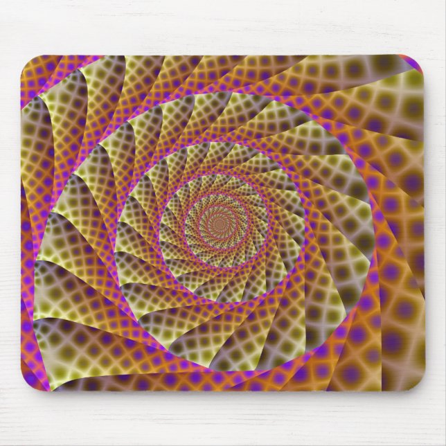 Leopard Skin Spiral Mousepad (Front)