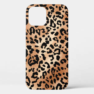 leopard skin. Stylish blouse design with leopard s iPhone 12 Case