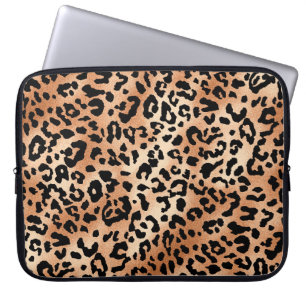 leopard skin. Stylish blouse design with leopard s Laptop Sleeve