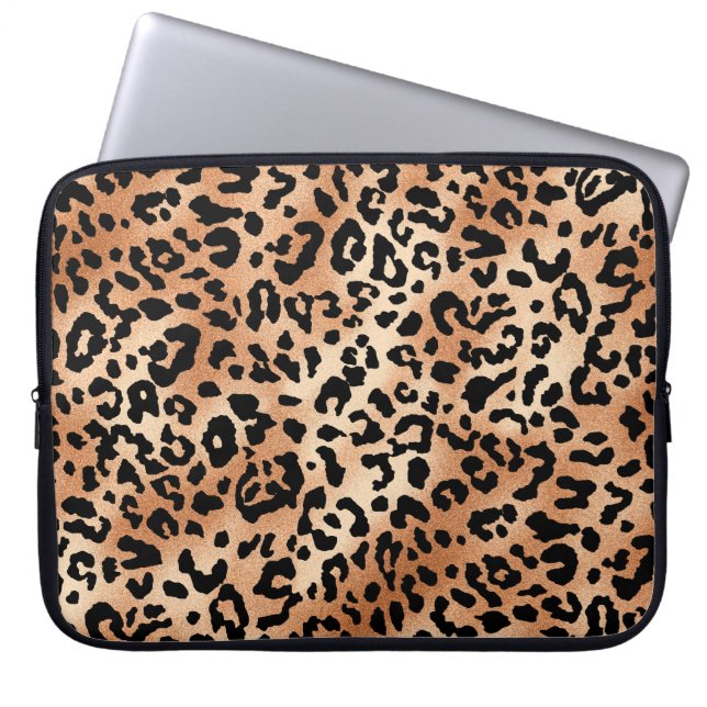 leopard skin. Stylish blouse design with leopard s Laptop Sleeve (Front)