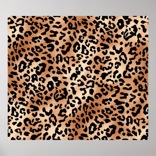 leopard skin. Stylish blouse design with leopard s Poster (Front)