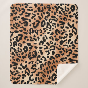 leopard skin. Stylish blouse design with leopard s Sherpa Blanket